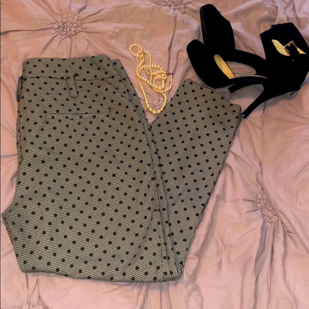 Houndstooth + Dots Business Pants